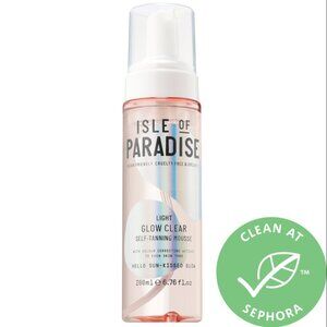 MSRP $35 | Isle of Paradise Glow Clear Self-Tanning Mousse – Light – 200 mL